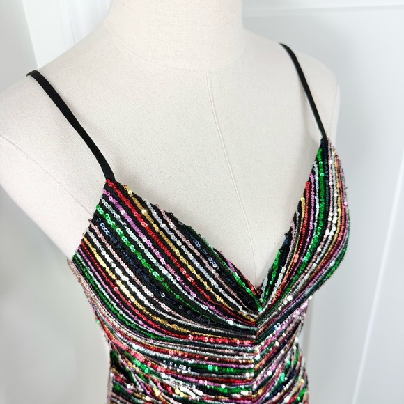 Dress The Population Viviane Sequin Dress Sz S NWT - Picture 4 of 12